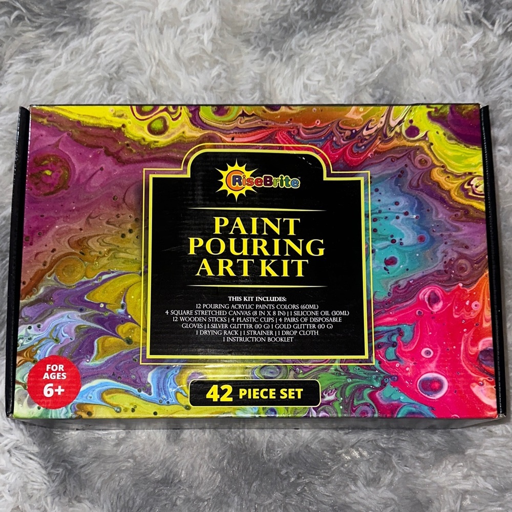 Paint Pouring Art Kit - Multicolor Paint Set - Brand New